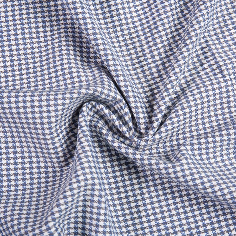 FX55681 Cão colorido de fios tingidos de fios tingidos de design TR Spandex para terno e uniformes