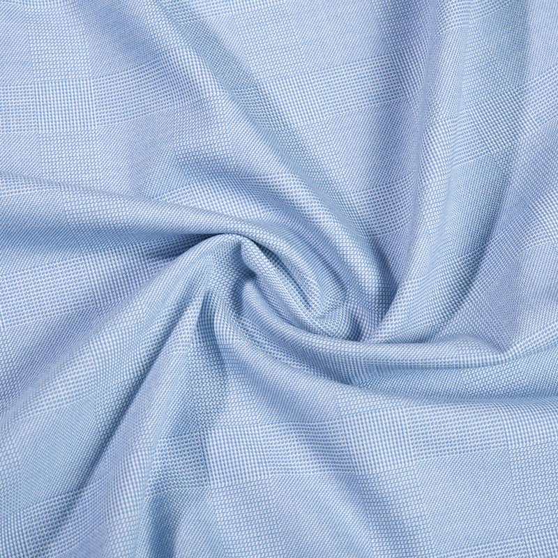 FX55682 Moda TR Poly viscose com tecido de verificação tingido de fios de spandex para uniformes escolares