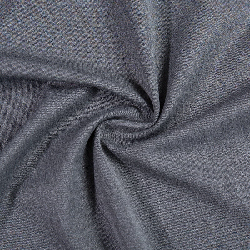 FX55885 Spandex de rayon de poliéster de poliéster macio com tecido de ajuste tingido com topo modal